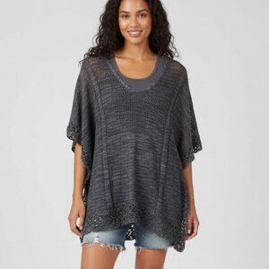 Democracy Black Poncho Sweater